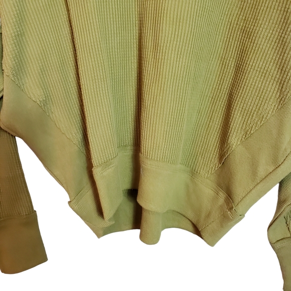 Free People Santa Clara Thermal Top New With Tags XS Ferngully Green - Picture 4 of 14
